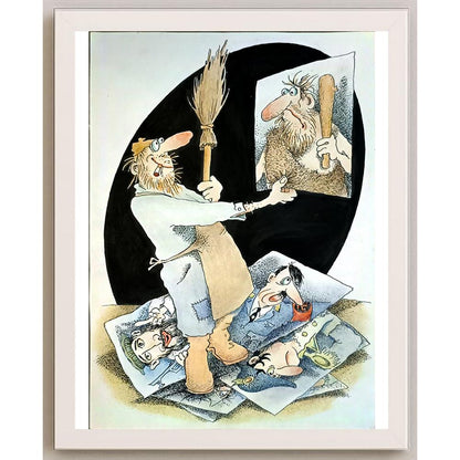 Anatoly Apchel 29x21cm Orijinal Karikatür BOD05723