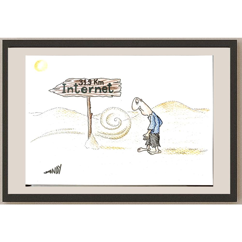 Andy Chaushu 29x21cm Orijinal Karikatür BOD05724