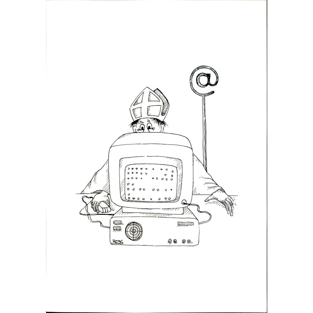 Winfried Besslich 29x21cm Orijinal Karikatür BOD05725