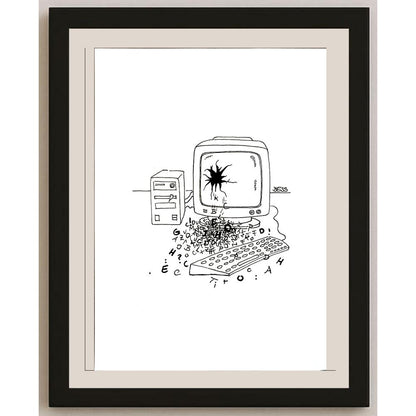 Winfried Besslich 29x21cm Orijinal Karikatür BOD05726