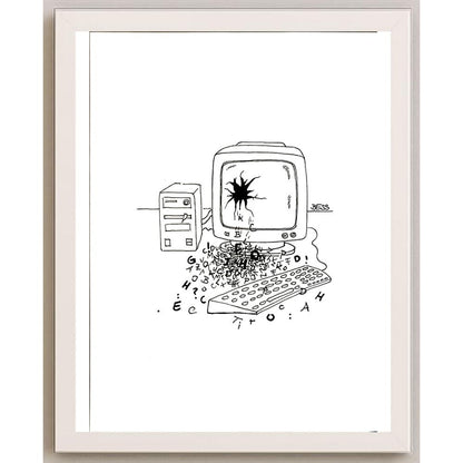 Winfried Besslich 29x21cm Orijinal Karikatür BOD05726