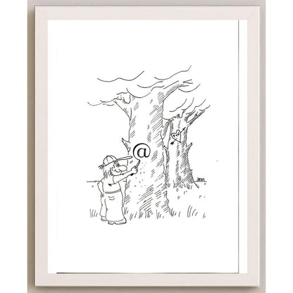 Winfried Besslich 29x21cm Orijinal Karikatür BOD05727