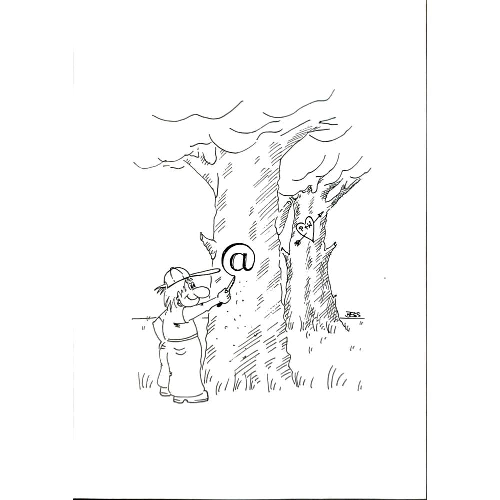 Winfried Besslich 29x21cm Orijinal Karikatür BOD05727