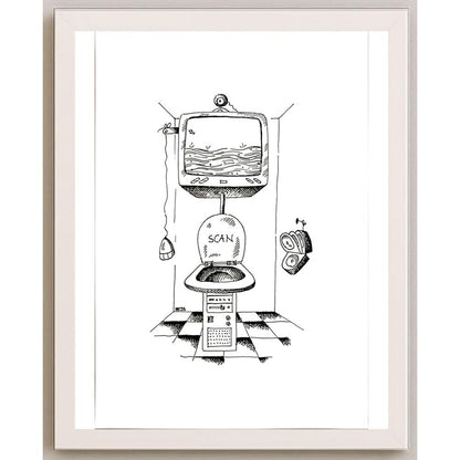 Winfried Besslich 29x21cm Orijinal Karikatür BOD05728