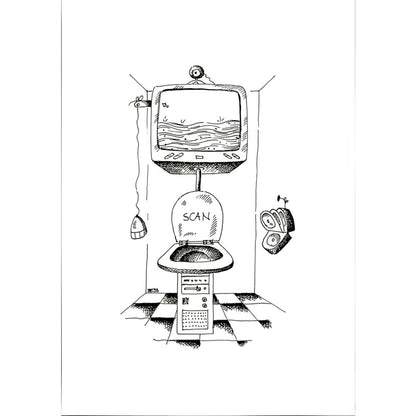 Winfried Besslich 29x21cm Orijinal Karikatür BOD05728