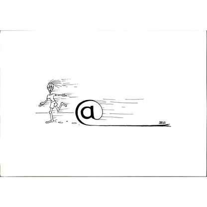 Winfried Besslich 29x21cm Orijinal Karikatür BOD05729
