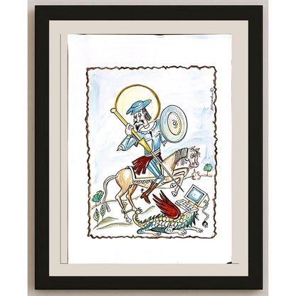 Miroslav Bozhkov 33x23cm Orijinal Karikatür BOD05730