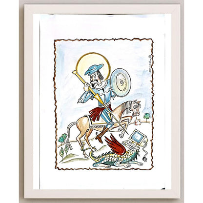 Miroslav Bozhkov 33x23cm Orijinal Karikatür BOD05730