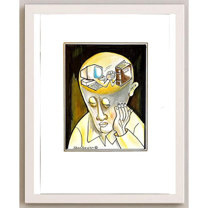 Miroslav Bozhkov 29x21cm Orijinal Karikatür BOD05731