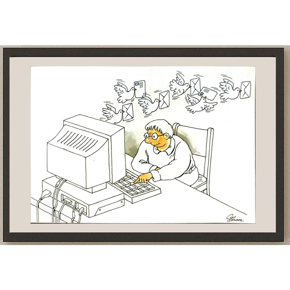 Semerenko Vladimir 29x21cm Orijinal Karikatür BOD05733