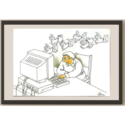 Semerenko Vladimir 29x21cm Orijinal Karikatür BOD05733