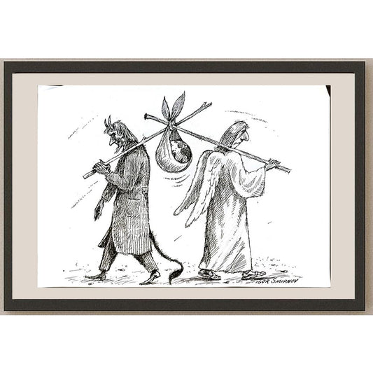 Igor Smirnov 29x21cm Orijinal Karikatür BOD05734