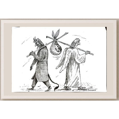 Igor Smirnov 29x21cm Orijinal Karikatür BOD05734