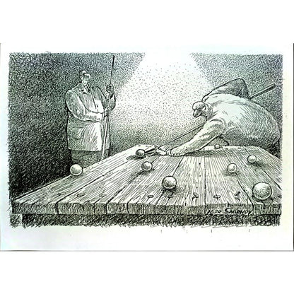 Igor Smirnov 29x21cm Orijinal Karikatür BOD05735