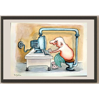 Igor Revyakin 29x21cm Orijinal Karikatür BOD05737