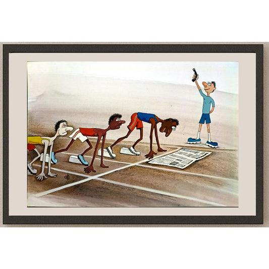 Sergey Sichenko 29x21cm Orijinal Karikatür BOD05738