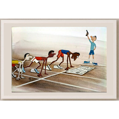 Sergey Sichenko 29x21cm Orijinal Karikatür BOD05738