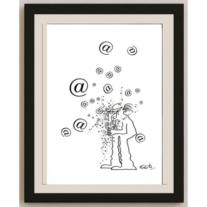 Giorgio Giaiotto 29x21cm Orijinal Karikatür BOD05743