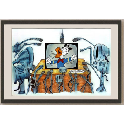 Marian Lupu 29x21cm Orijinal Karikatür BOD05746