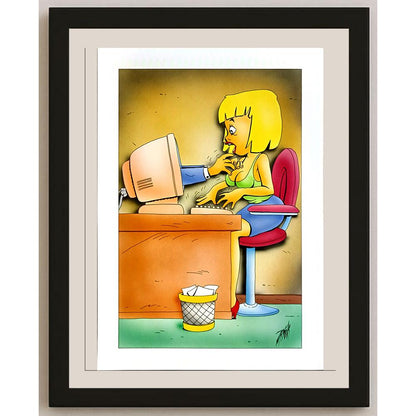 Patrick Heymans 29x21cm Orijinal Karikatür BOD05747