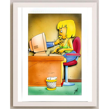 Patrick Heymans 29x21cm Orijinal Karikatür BOD05747
