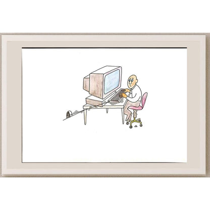 Alexei Talimonov 29x21cm Orijinal Karikatür BOD05751