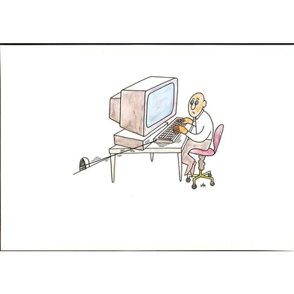 Alexei Talimonov 29x21cm Orijinal Karikatür BOD05751