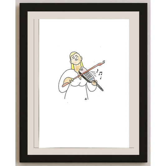 Alexei Talimonov 29x21cm Orijinal Karikatür BOD05754