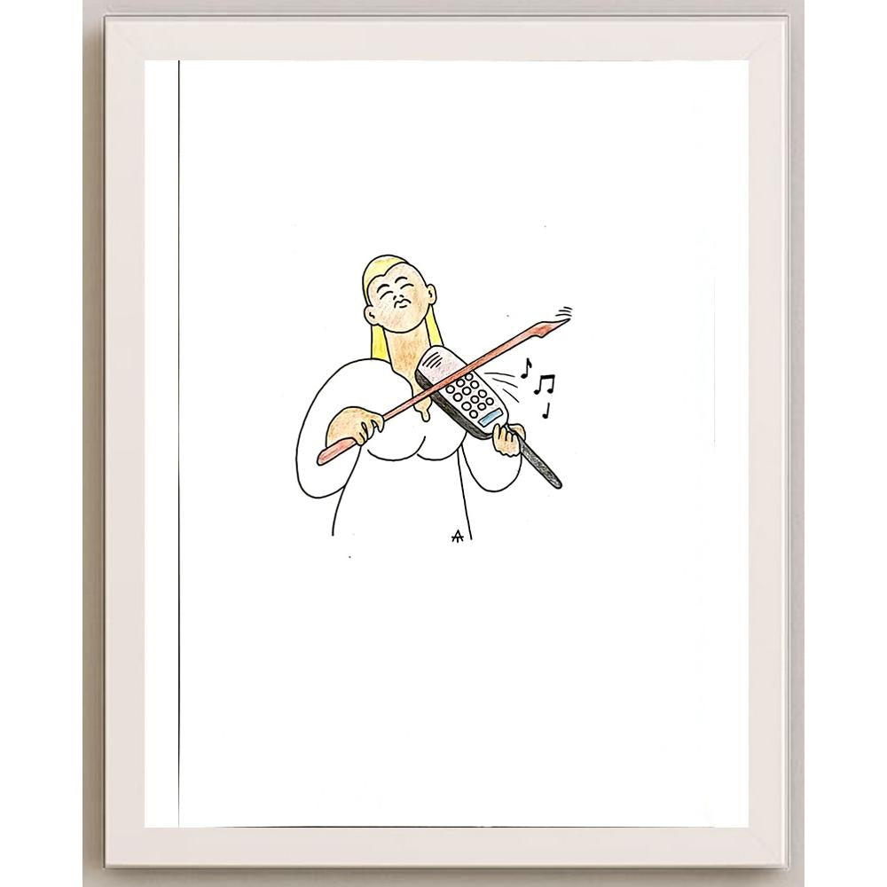 Alexei Talimonov 29x21cm Orijinal Karikatür BOD05754