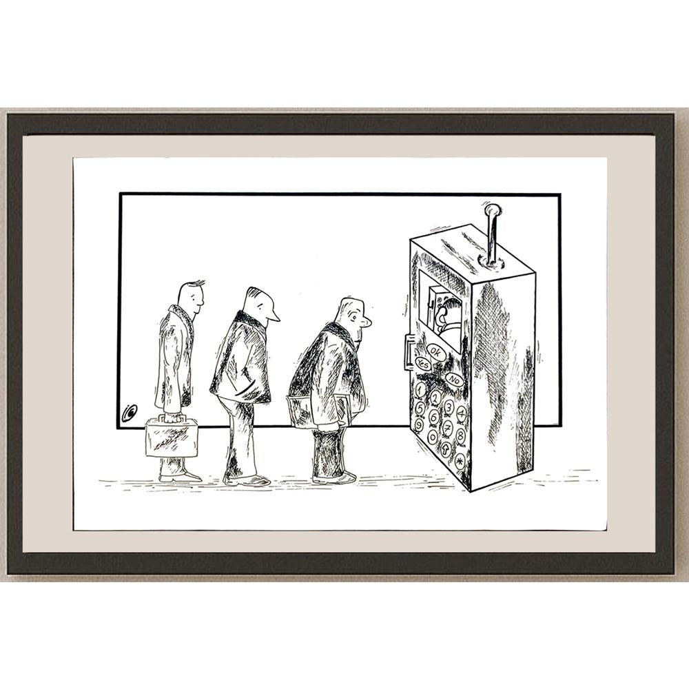 Saba Aryanpoor 29x21cm Orijinal Karikatür BOD05757