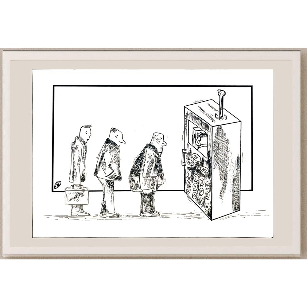 Saba Aryanpoor 29x21cm Orijinal Karikatür BOD05757