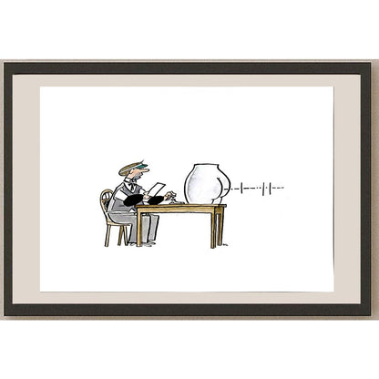 Milan Litovsky 29x21cm Orijinal Karikatür BOD05758