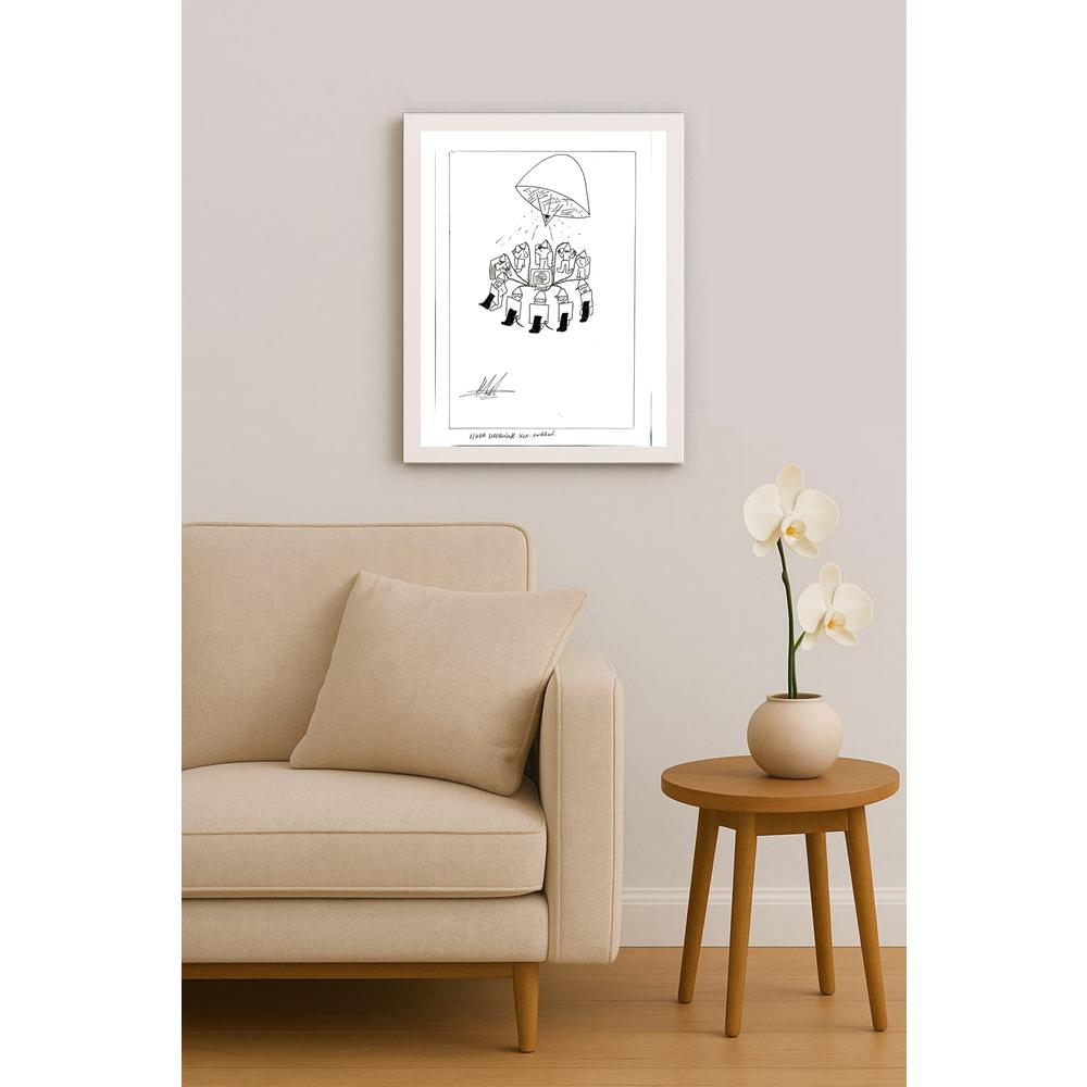 Elham Dadravesh 29x21cm Orijinal Karikatür BOD05766