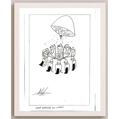 Elham Dadravesh 29x21cm Orijinal Karikatür BOD05766