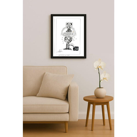 Elham Dadravesh 29x21cm Orijinal Karikatür BOD05767