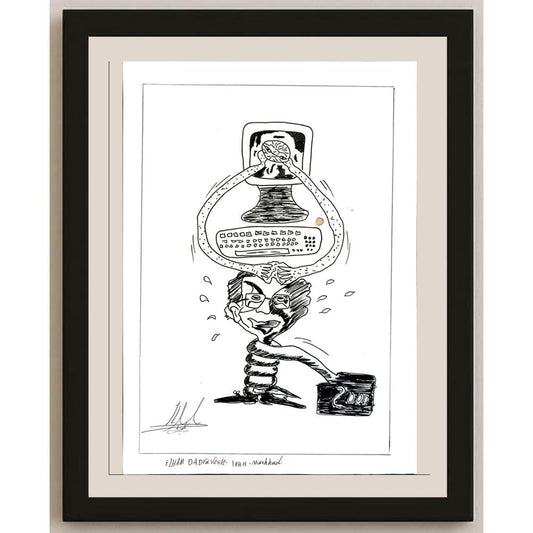 Elham Dadravesh 29x21cm Orijinal Karikatür BOD05767