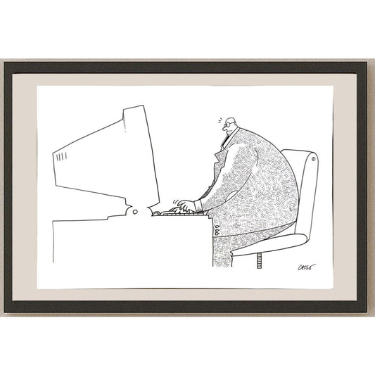 Carlos Augusto Nascimento 33x23cm Orijinal Karikatür BOD05771