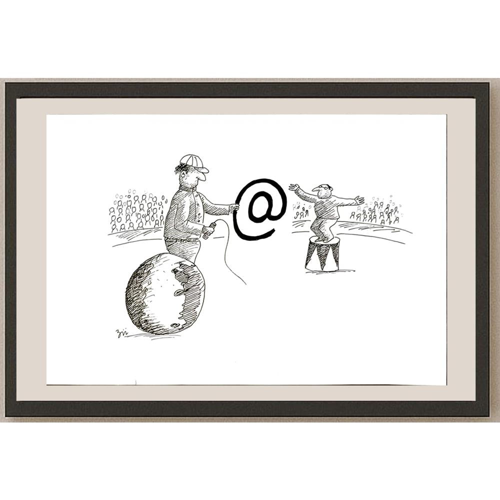 Masoud Ziaei Zardkhashosei 29x21cm Orijinal Karikatür BOD05775