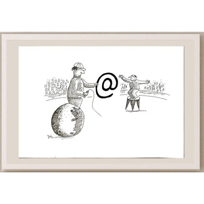 Masoud Ziaei Zardkhashosei 29x21cm Orijinal Karikatür BOD05775