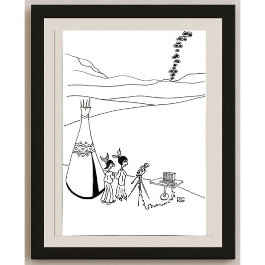 Reshad Sultanovic 29x21cm Orijinal Karikatür BOD05777