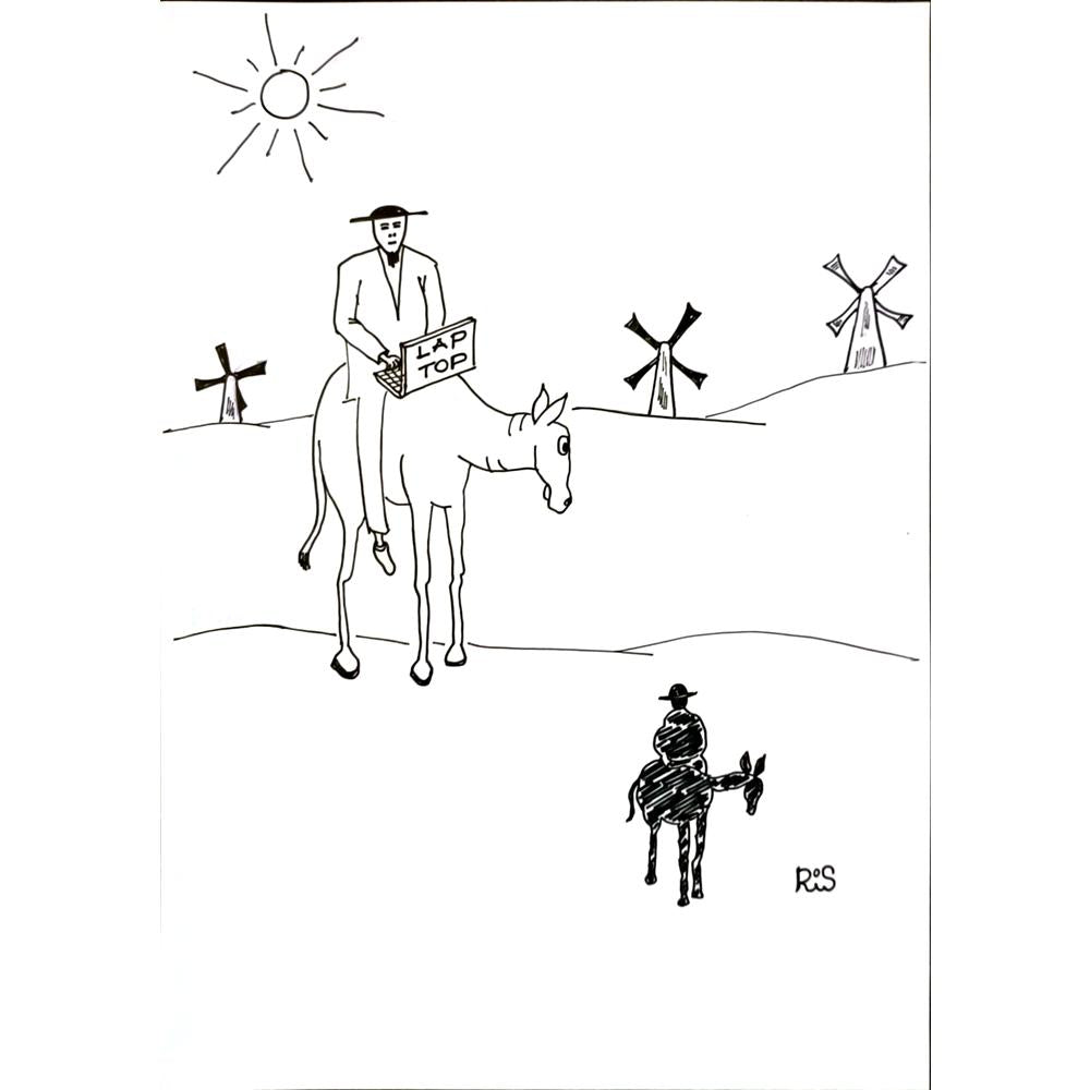 Reshad Sultanovic 29x21cm Orijinal Karikatür BOD05778