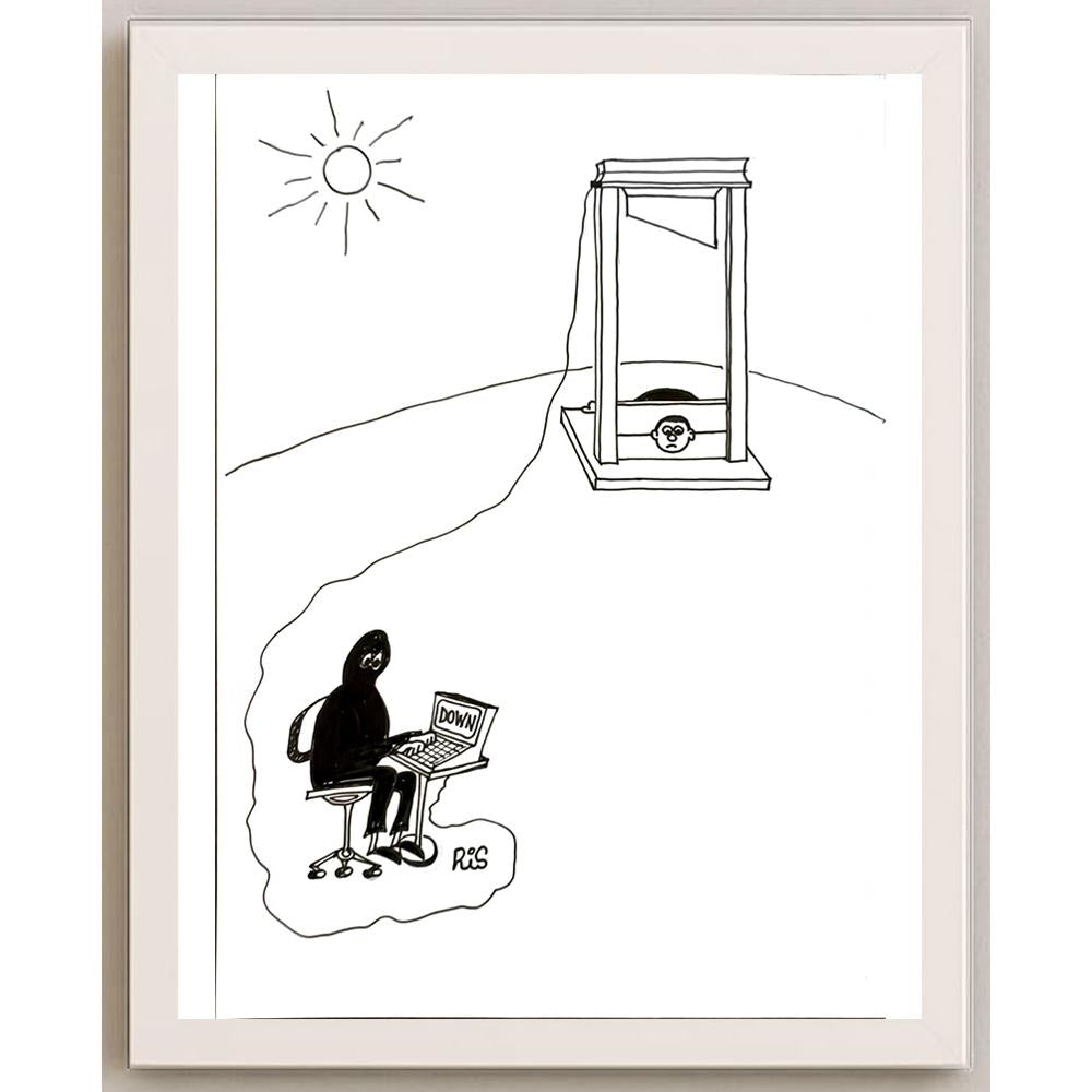 Reshad Sultanovic 29x21cm Orijinal Karikatür BOD05779