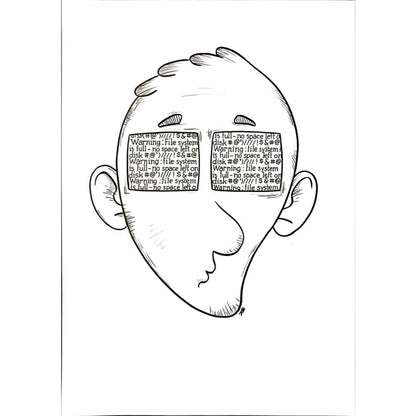 Renato Bruno 29x21cm Orijinal Karikatür BOD05782