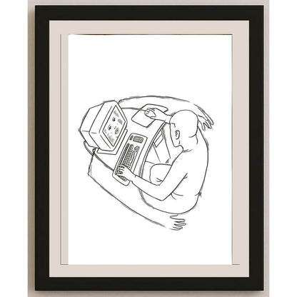 Renato Bruno 29x21cm Orijinal Karikatür BOD05786
