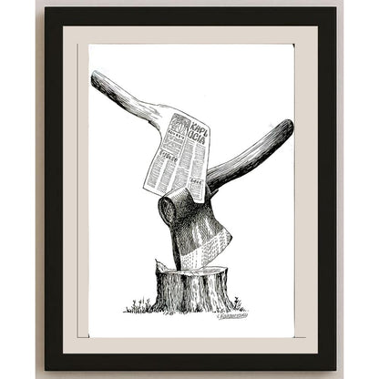 Vladimir Kazanevsky 29x21cm Orijinal Karikatür BOD05787