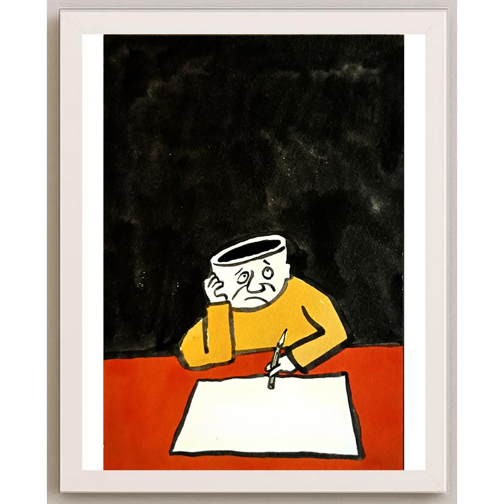 Ye Ting 29x21cm Orijinal Karikatür BOD05791