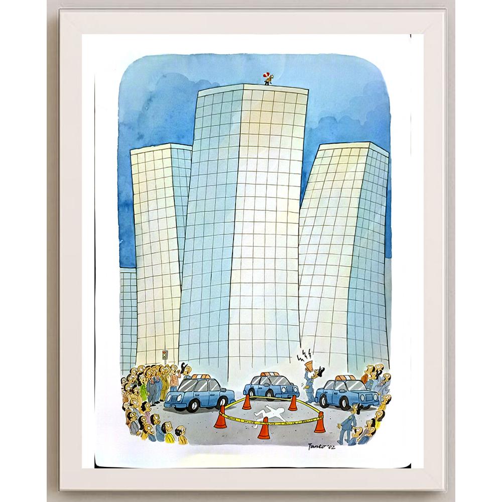 Arif Sutristanto 43x30cm Orijinal Karikatür BOD05797