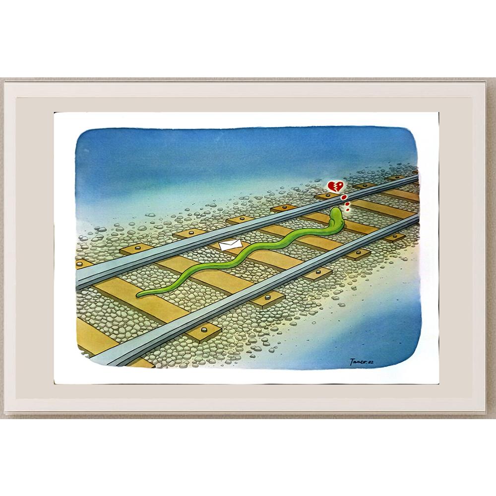 Arif Sutristanto 43x30cm Orijinal Karikatür BOD05798