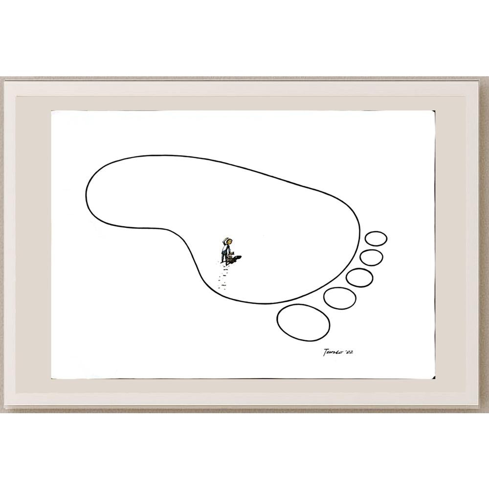 Arif Sutristanto 43x30cm Orijinal Karikatür BOD05799