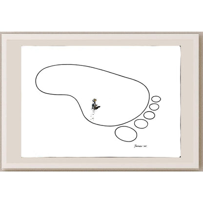 Arif Sutristanto 43x30cm Orijinal Karikatür BOD05799
